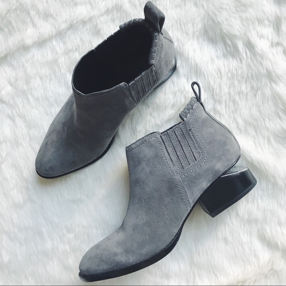 alexander wang kori suede booties